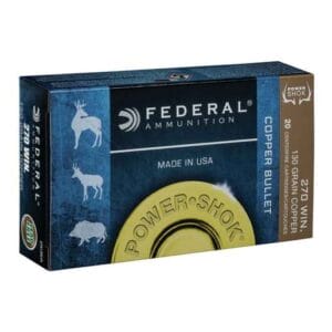 Federal Power-Shok 270 Winchester 130gr CHP Rifle Ammo - 20 Rounds