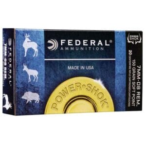 Federal Power Shok 7mm-08 Remington 150gr JSP Rifle Ammo - 20 Rounds