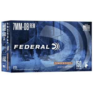 Federal Power-Shok Rifle Ammunition 7mm-08 Rem 150 gr SP 2650 fps - 20/ct