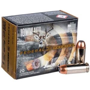 Federal Premium 10mm Auto 200gr Swift A-Frame Handgun Ammo - 20 Rounds