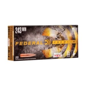 Federal Premium 243 Winchester 85 Grain Barnes TSX Centerfire Rifle Ammo