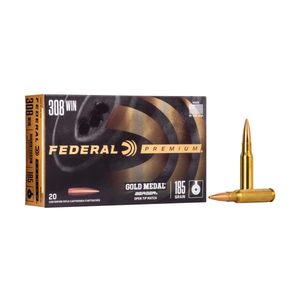 Federal Premium Berger .308 Winchester 185 Grain Centerfire Rifle Ammo