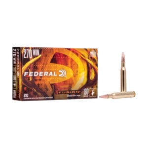 Federal Premium Fusion .270 Winchester 130 Grain Soft-Point Centerfire Rifle Ammo