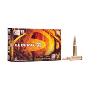 Federal Premium Fusion .308 Winchester 180 Grain Soft-Point Centerfire Rifle Ammo