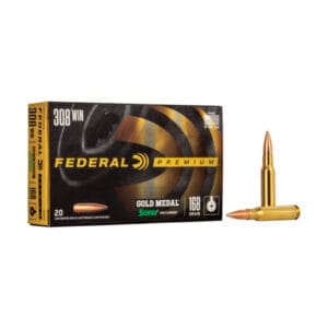 Federal Premium Gold Medal .308 Win 168 Grain Centerfire Rifle Ammo