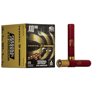 Federal Premium Personal Defense 410 Handgun Shotshell Ammunition - Judge .410 ga 3" 9 plts #4B 950 fps - 20/box