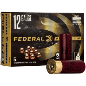 Federal Premium Personal Defense Shotshells 12 ga 2-3/4" 9 plts #00 1145 fps 5/ct