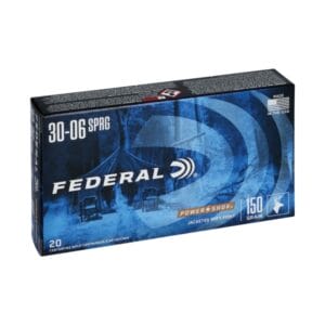 Federal Premium Power-Shok .30-06 Springfield 150 Grain Jacketed Soft-Point Centerfire Rifle Ammo