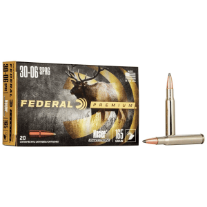 Federal Premium Vital-Shok Rifle Ammunition .30-06 Sprg 165 gr PT 2830 fps - 20/ct