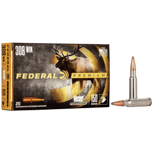 Federal Premium Vital-Shok Rifle Ammunition .308 Win 150 gr PTR 2840 fps - 20/ct