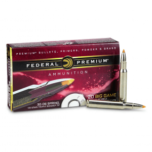 Federal Vital-Shok .30-06 Springfield Trophy Bonded Tip 180 Grain 20 Rounds