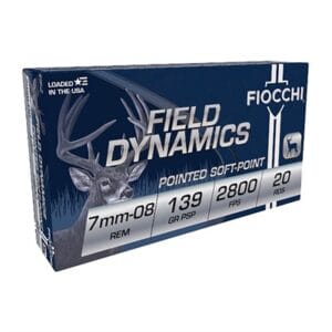 Field Dynamics 7mm-08 Remington Ammo - 7mm-08 Remington 139gr Pointed Soft Point 200/Case