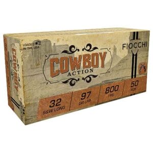 Fiocchi Cowboy Action 32 S&W Long 97gr LFP Handgun Ammo - 50 Rounds