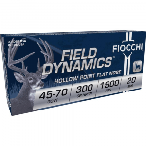 Fiocchi Extrema Rifle Ammunition 45-70 Govt 300 gr JHC 1900 fps 20/ct