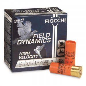 Fiocchi High Velocity 12 Gauge 2 3/4" 1 1/4 oz. 25 rounds