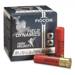 Fiocchi High-Velocity 28 Gauge 2 3/4" 3/4 oz. Shells 25 Rounds