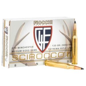 Fiocchi Hyperformance 270 Winchester 130gr Swift Scirocco II Bonded Rifle Ammo - 20 Rounds