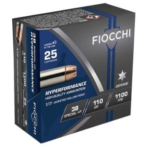 Fiocchi Hyperformance 38 Special +P 110gr XTP HP Handgun Ammo - 25 Rounds