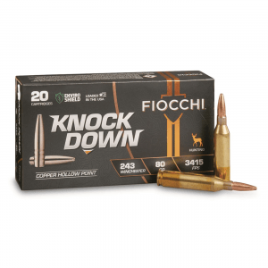 Fiocchi KnockDown .243 Winchester CHP 80 Grain 20 Rounds