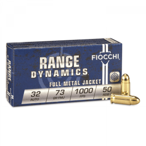 Fiocchi Range Dynamics .32 ACP FMJ 73 Grain 50 Rounds