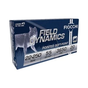 Fiocchi Shooting Dynamics .22-20 Remington 55 Grain Centerfire Rifle Ammo - 20 Rounds