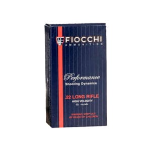 Fiocchi Shooting Dynamics .22 Long Rifle 40 Grain Copper-Plated Solid Point Rimfire Ammo