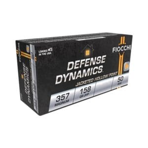 Fiocchi Shooting Dynamics .357 Mag 158 Grain Jacketed HP Handgun Ammo