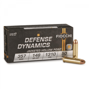 Fiocchi Shooting Dynamics .357 Magnum JHP 148 Grain 50 Rounds