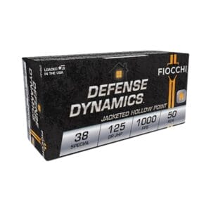 Fiocchi Shooting Dynamics .38 Special 125 Grain Semi-Jacketed HP Handgun Ammo