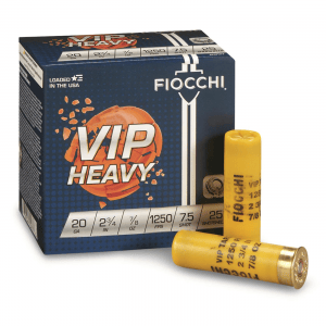 Fiocchi VIP Heavy Target Loads 20 Gauge 2 3/4" 7/8 oz. 25 Rounds