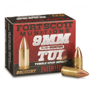 Fort Scott Tumble Upon Impact Ammo .38 Special SCS 80 Grain 20 Rounds