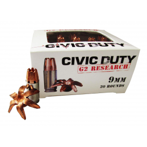 G2 Research Civic Duty Handgun Ammunition 9mm Luger