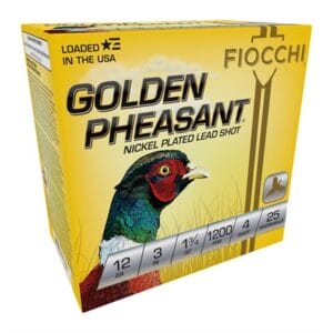 Golden Pheasant 12 Gauge Ammo - Golden Pheasant 12ga 3'''' 1-3/4 Oz #4 Nickel Plated 25/Bx