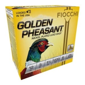 Golden Pheasant 12 Gauge Ammo - Golden Pheasant 12ga 3'''' 1-3/4 Oz #6 Nickel Plated 25/Bx