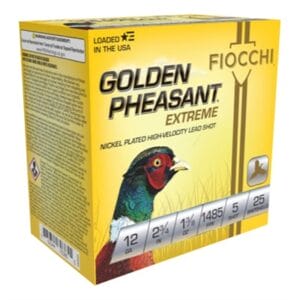 Golden Pheasant Extreme 12 Gauge Ammo - 12 Gauge 2-3/4'''' 1-3/8 Oz #5 Nickel Plated Shot 25/Box