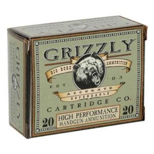 Grizzly Cartridge 10mm Auto 180gr JHP Handgun Ammo - 20 Rounds