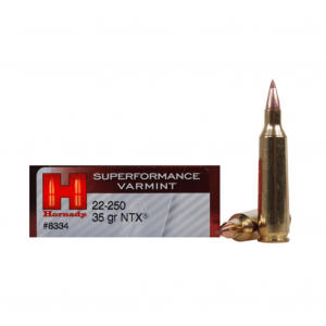 HORNADY Superformance Varmint 22-250 Rem. 35 Grain NTX Ammo, 20 Round Box (8334)