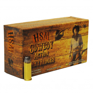 HSM Cowboy Action SWC .44 S&W 240Gr Semi-Wadcutter 50rd Box Ammo (4S1N)