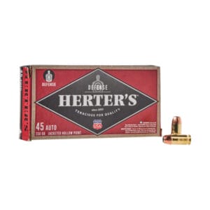 Herter's Defense .45 ACP 230 Grain JHP Centerfire Handgun Ammo