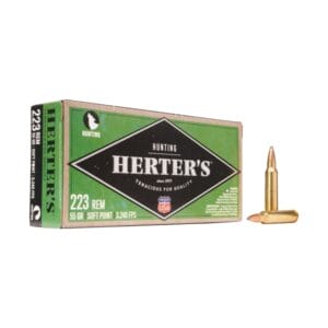 Herter's Hunting .223 Remington 55 Grain Soft Point Centerfire Rifle Ammo