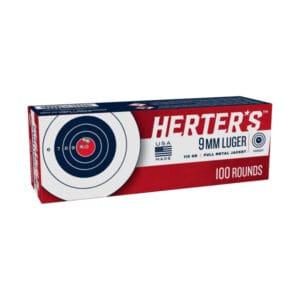 Herter's Target 9mm Luger 115 Grain Handgun Ammo - 100 Rounds