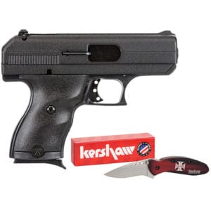 Hi-Point 916 withHard Case and Knife 9mm Luger 3.5in Black Pistol - 8+1 Rounds - Compact