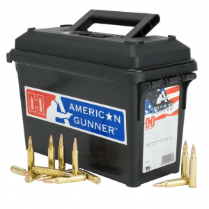 Hornady American Gunner Rifle Ammunition 5.56 NATO 55 gr HP 3240 fps 247/ct