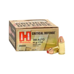 Hornady Critical Defense .380 Auto 90 Grain Handgun Ammo