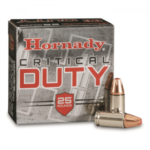 Hornady Critical Duty 9mm+P Luger FlexLock 124 Grain 25 Rounds