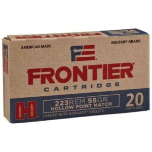 Hornady Frontier Cartridge 223 Remington 55gr HP Match Rifle Ammo - 20 Rounds