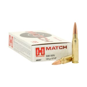 Hornady Match .308 Win 168 Grain Centerfire Rifle Ammo