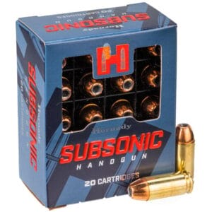 Hornady Subsonic XTP 40 S&W 180gr JHP Handgun Ammo - 20 Rounds