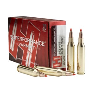 Hornady Superformance .243 Winchester 75 Grain Varmint Centerfire Rifle Ammo