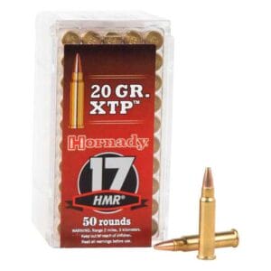 Hornady Varmint Express 17 HMR 20gr Hollow Point XTP Rimfire Ammo - 50 Rounds